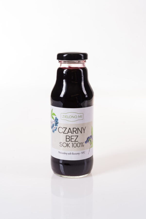 Zielono Mi - Naturalny sok tłoczony Czarny Bez
