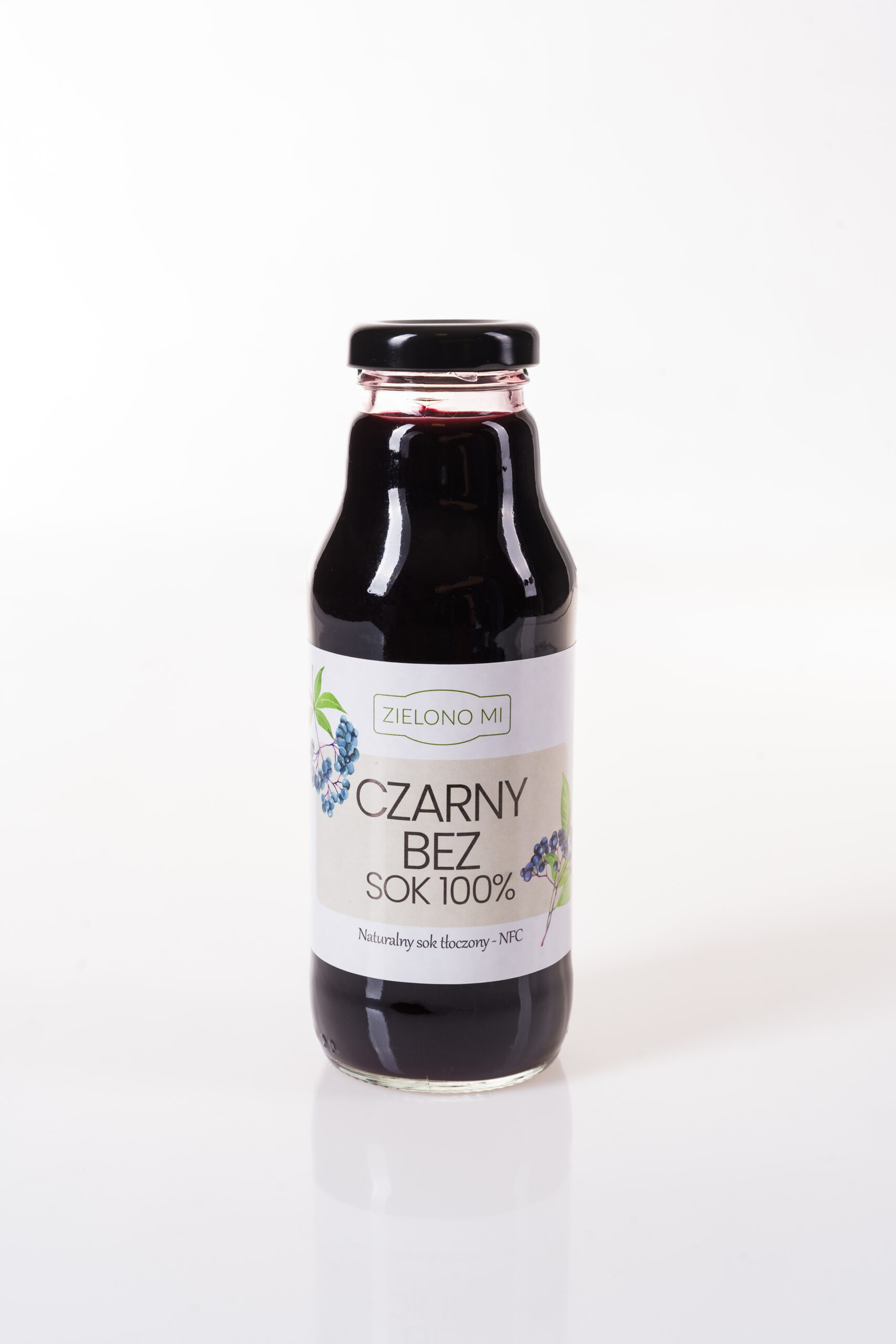 Zielono Mi - Naturalny sok tłoczony Czarny Bez