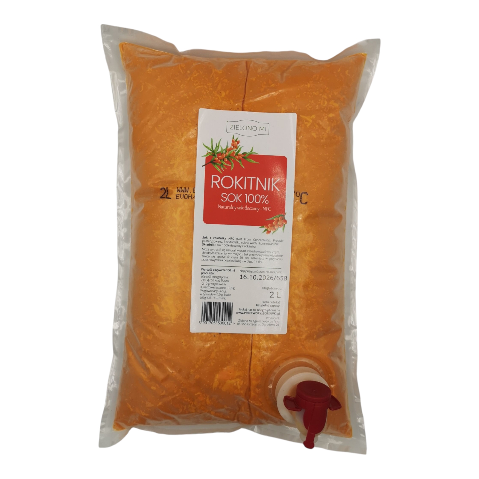 SOK NFC 100 % z rokitnika 2000ml