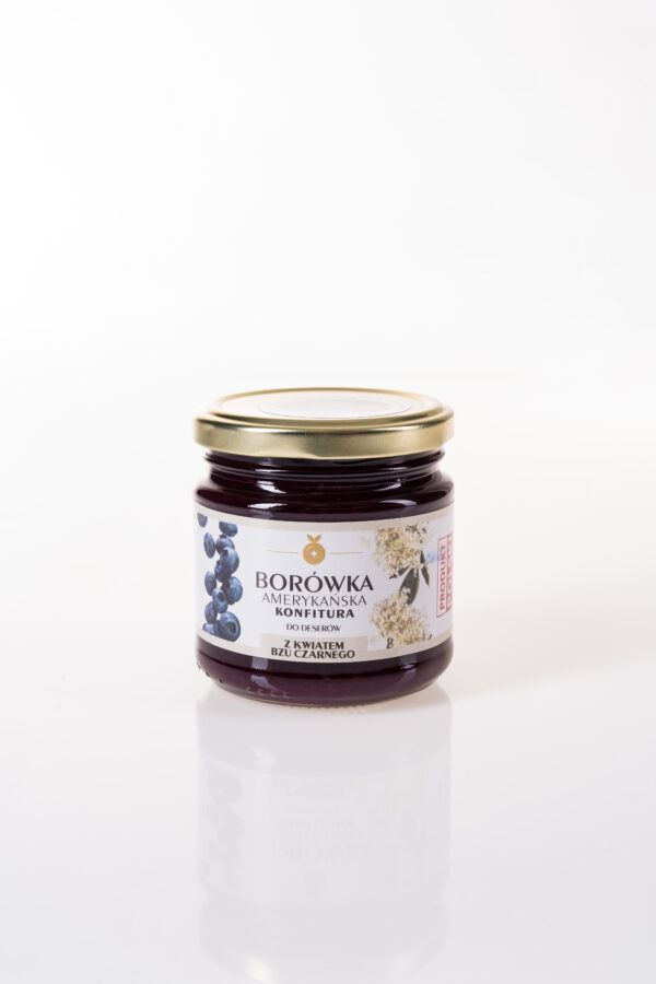 Zielono Mi - Konfitura Borówka Amerykańska z kwiatem bzu czarnego