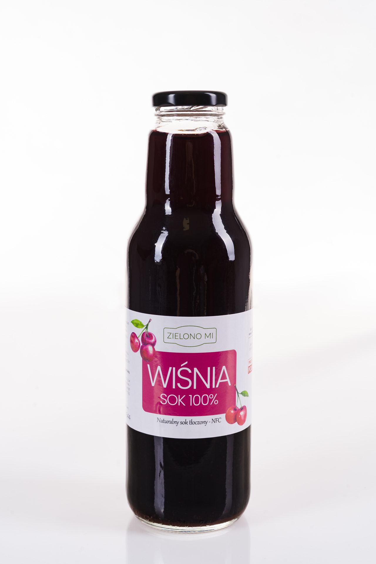 Zielono Mi - Naturalny sok tłoczony Wiśnia 750ml