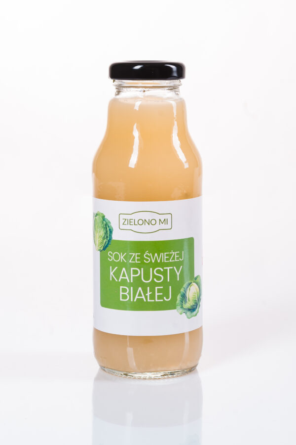 sok z białej kapusty