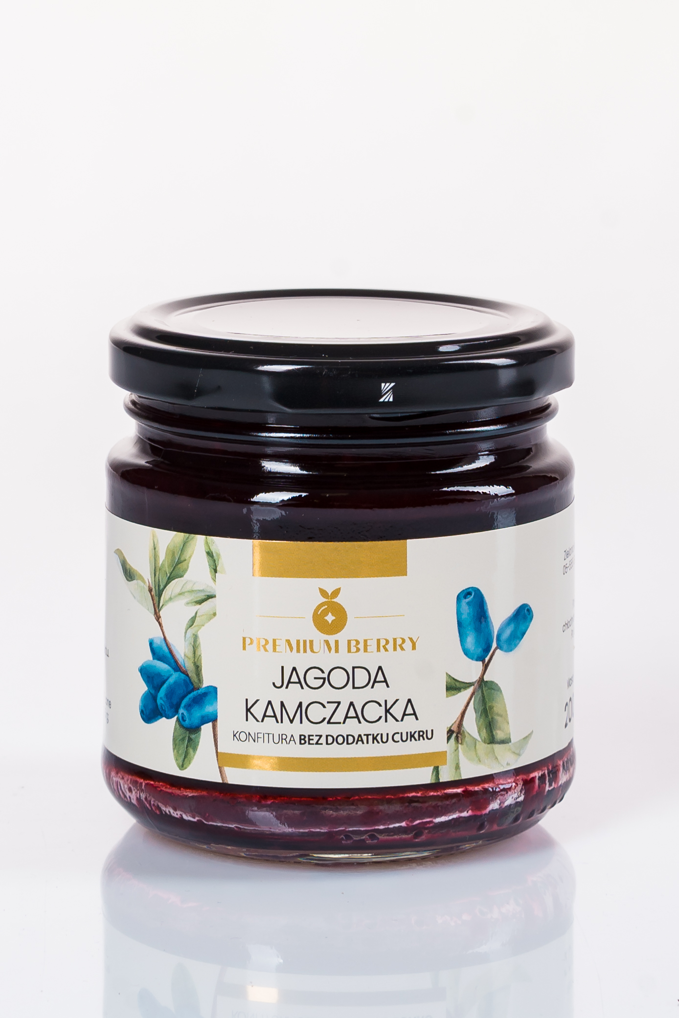 Konfitura z jagody kamczackiej bez dodatku cukru Premium  210 g